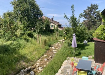 Remise à ciel ouvert du Ruisseau de Mivellaz en milieu bâti / Corcelles-sur-Chavornay (VD)
